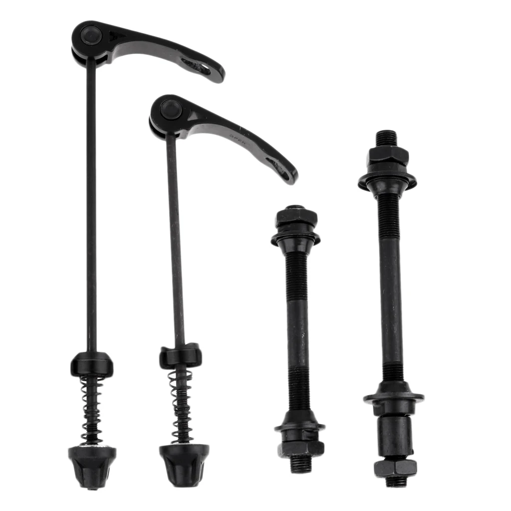 Bicycle Hub,Quick Release Skewer Bicycle Front & Rear Axle Hollow Shaft Set