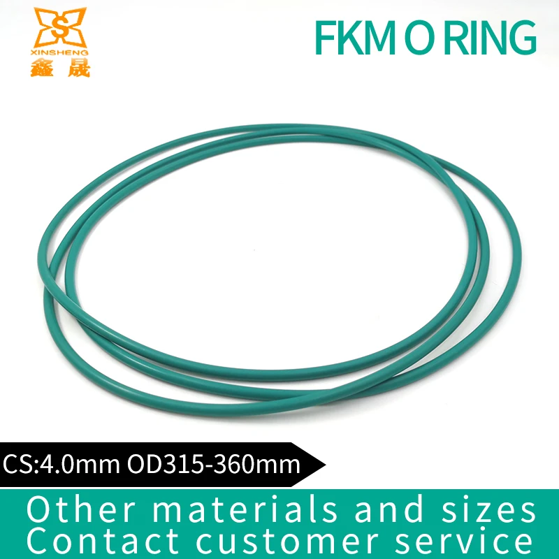Резиновое кольцо зеленые уплотнительные кольца FKM CS4.0mm OD315/320/325/330/335/340/345/350 мм