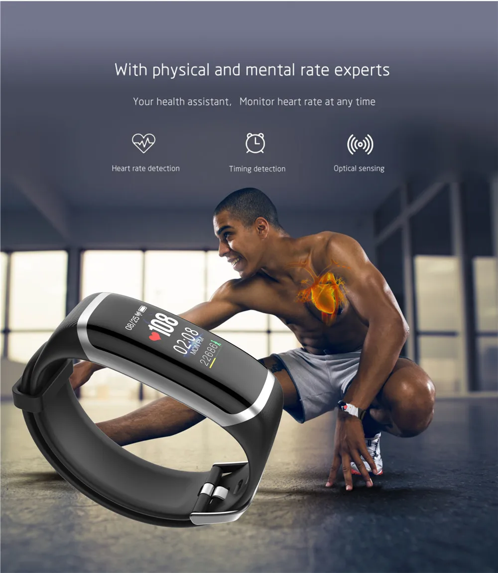 Смарт-часы M4 кровяное давление водонепроницаемые фитнес-часы монитор сердечного ритма цветной экран умный Браслет для Ios Android PK MI4