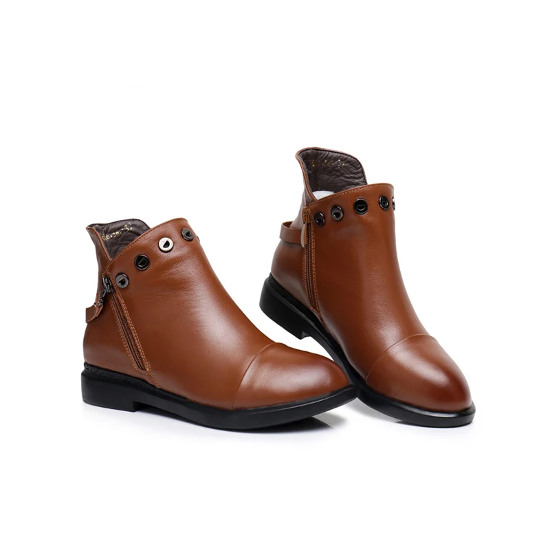 TIMETANG высокого качества женская обувь из натуральной кожи на застежке молнии с