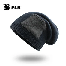 [FLB] Зимние шапки для мужчин шарф вязанные шапки кепки маска Warm капот теплые зимние шапки для мужчин женщин Skullies шапки F18076