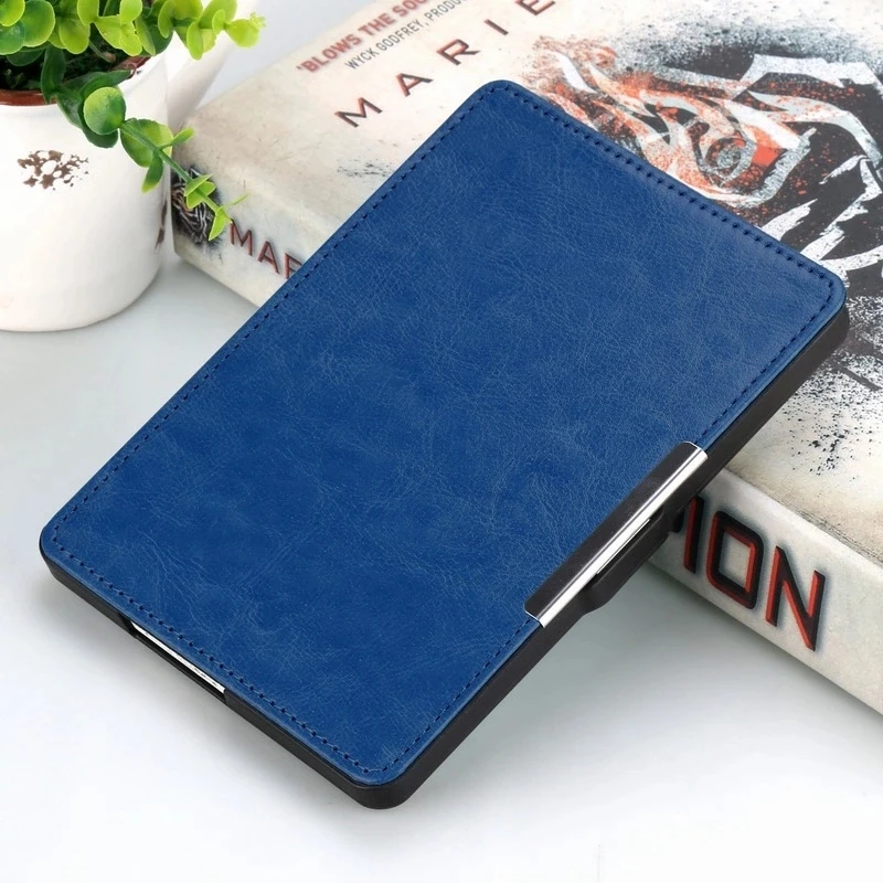 Smart Case For Kobo Glo HD Protector Shell Skin PU Leather Cover For Kobo Touch 2 eReader 6" E-Book Reader auto sleep/wake - Цвет: Тёмно-синий