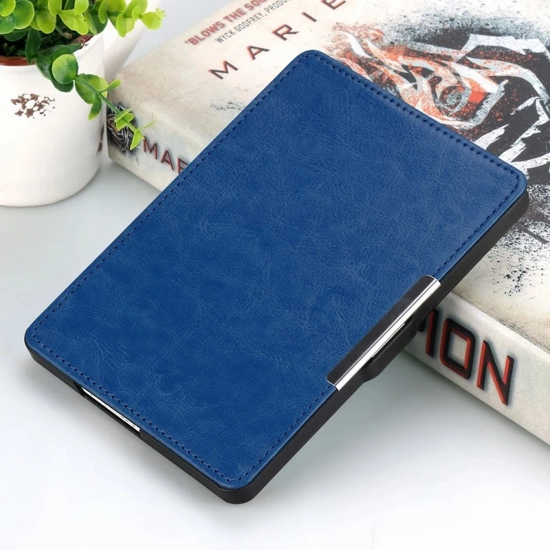 Тёмно-синий Smart Case For Kobo Glo HD Protector Shell Skin PU Leather Cover For Kobo Touch 2 eReader 6" E-Book Reader auto sleep/wake - Цвет: Тёмно-синий