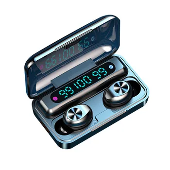 

Mini Bluetooth Headphone LED Digital Display With 3500mAH Bluetooth 5.0 Power Bank Fingerprint Touch Voice control