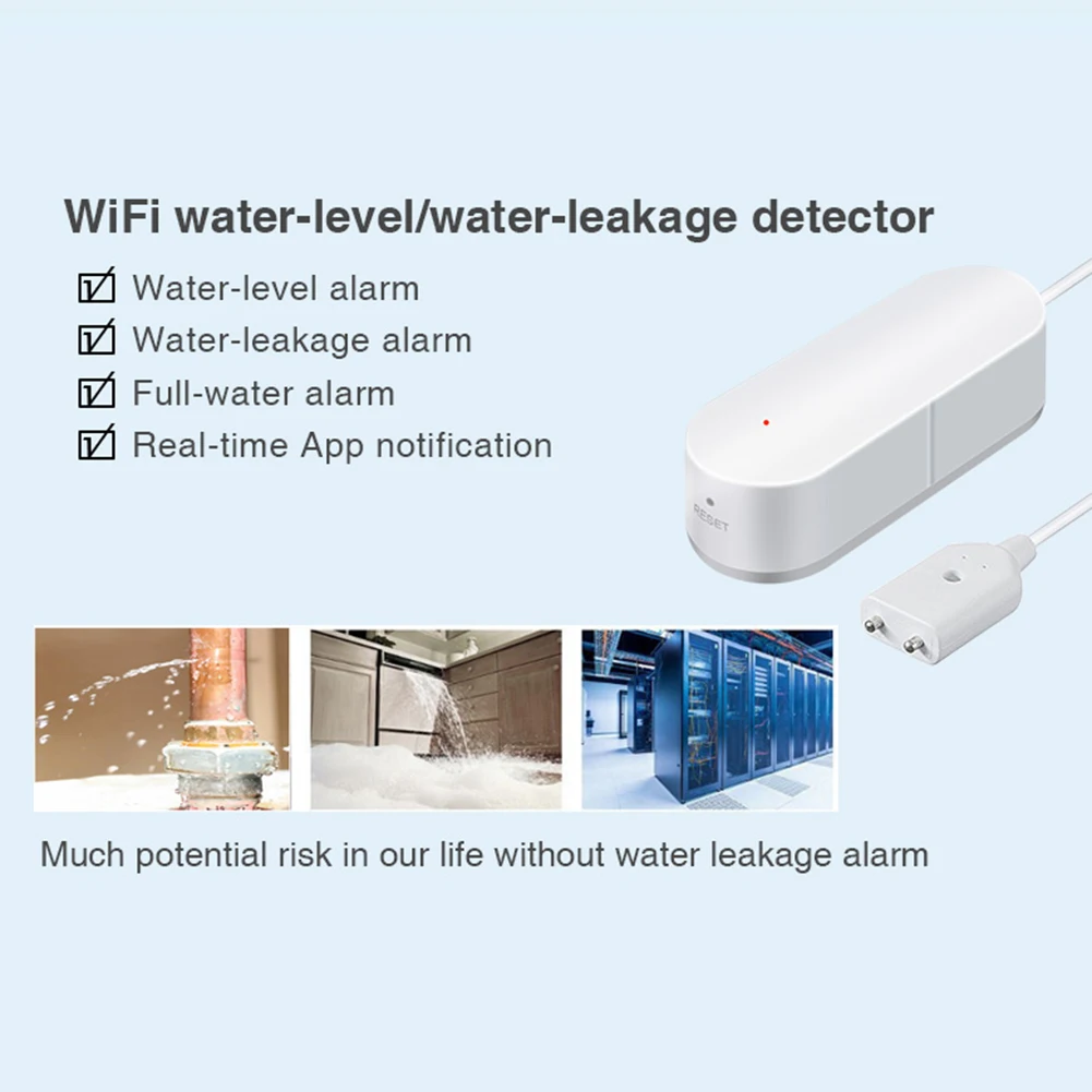 WiFi Интеллектуальный датчик утечки воды датчик перелива уровня воды детектор умный Переключатель Жизни приложение управление Amazon Alexa Google Home
