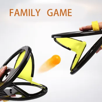 

Outdoor Hand Ball Racket Sports Hand Throw Catch Ball Game Fitness Toy Ball Family Interactive Beach Ball Game For Parent-Child
