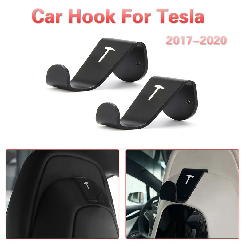 2 шт. автомобильные аксессуары подходят для Tesla Model 3/S/X крючок на подголовник