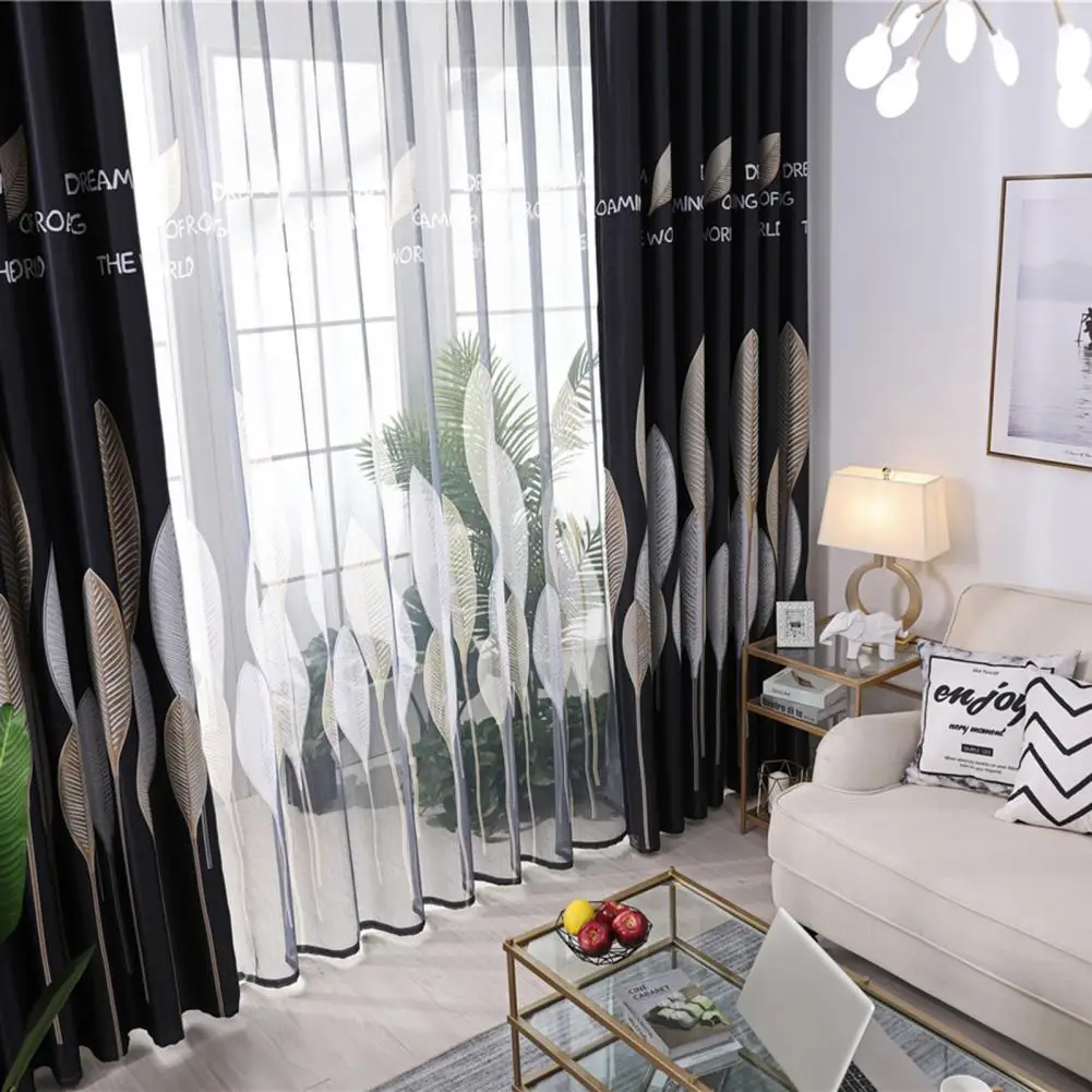 Шумоизоляционные занавески для гостиной из полиэстера | Дом и сад