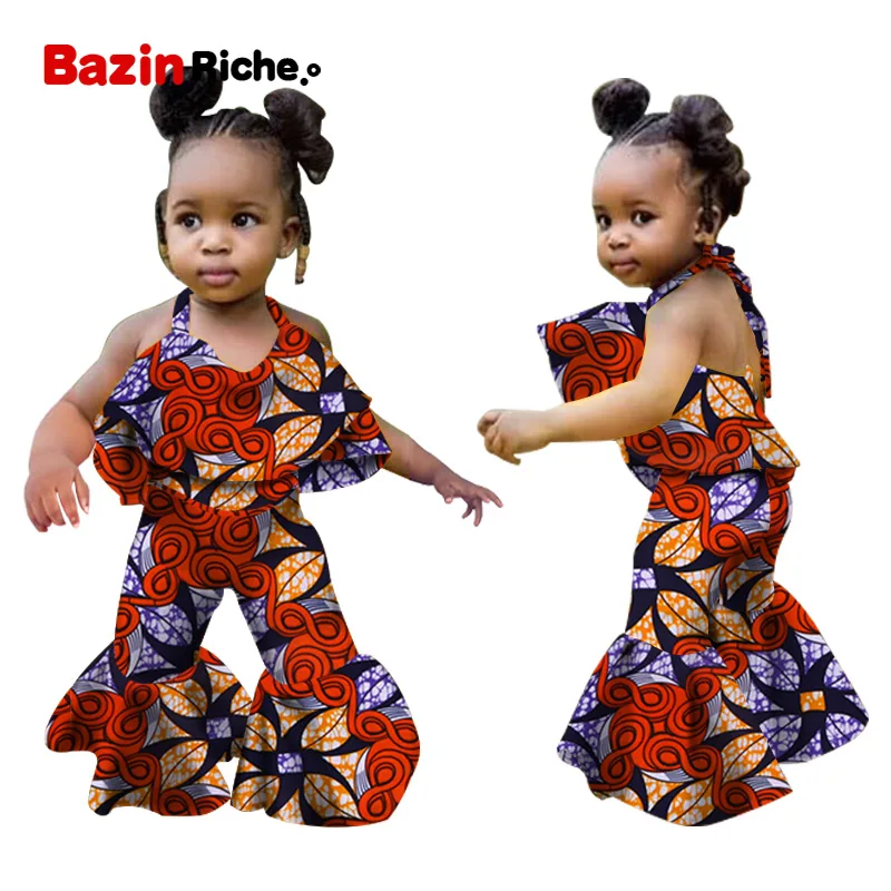 Детская летняя одежда Детский комбинезон в африканском стиле для маленьких девочек костюм без рукавов для малышей WYT346 - Цвет: 5