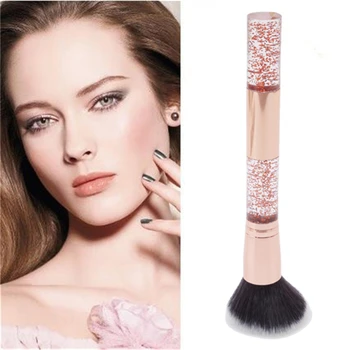 

Soft Makeup Brushes Liquid Flash Crystal Handle Dust Brush Portable Glitter Professional Quicksand New Makeup Tool