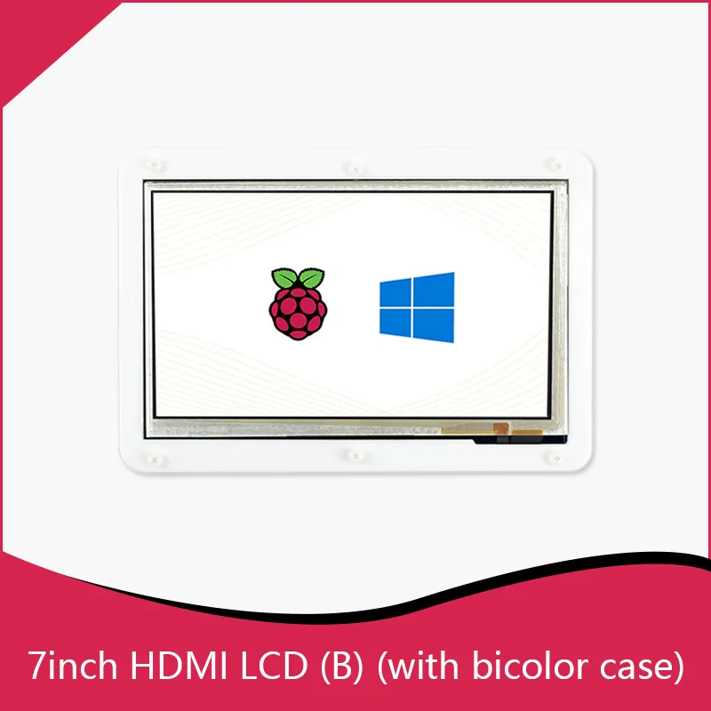 Сенсорный 7 дюймовый ёмкостный LCD монитор для Raspberry pi с разрешением 1024*600 HDMI.|screen