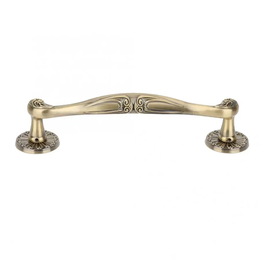 Антикварная ручка из цинкового сплава для дверного шкафа шкаф ящик мебель большие ручки Европейский стиль