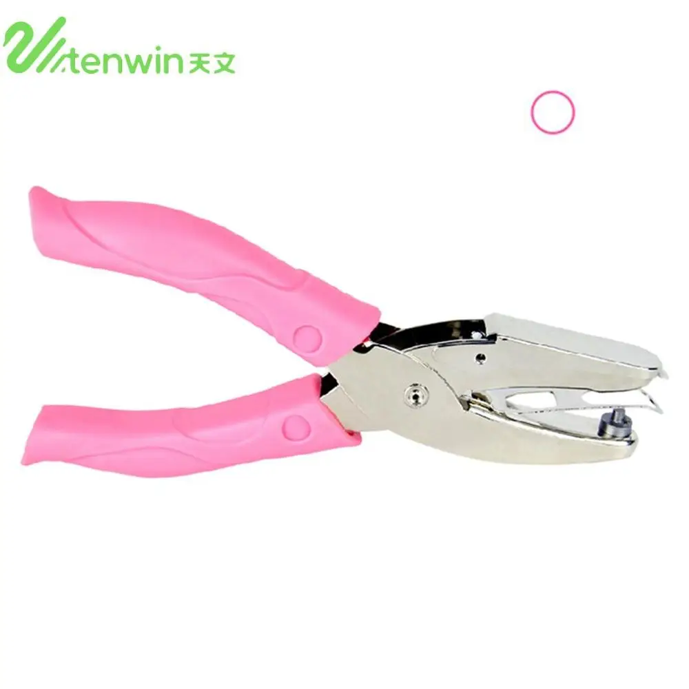 middle hole TENWIN DIY Дырокол ручной резак для бумажных карт один Дырокол Металл дети ручной работы ремесло офис для дома школы офисные принадлежности для переплета - Цвет: middle hole