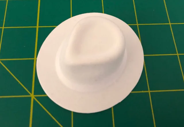 1/6 Scale Cowboy Hat Model White for 12" Action Figure
