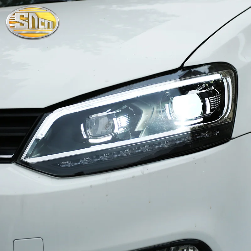 Стайлинг автомобиля светодиодный фары для VW Polo Volkswagen 2009 ~ 2014 2015 2016 2017 2018