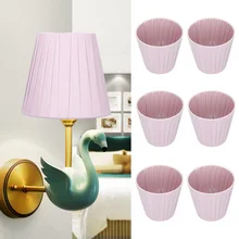 6pcs New Pleats Lampshade for Table Lamp Standing Lamps Japanese Style Pleated Lampshade Creative Desk Lamp Shade Bedroom Lamps