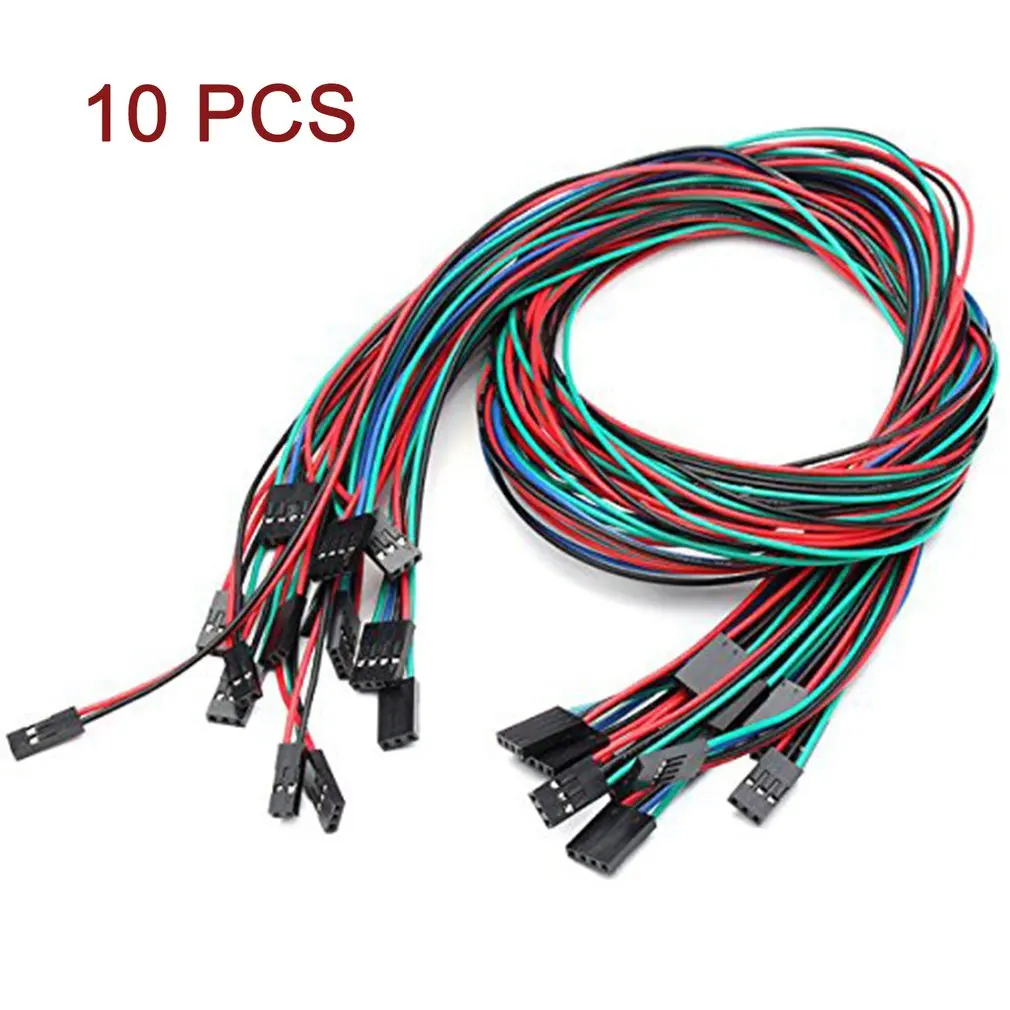 10Pcs70cm 3Pin кабель набор женский-Женский Перемычка провода для Arduino 3d принтера