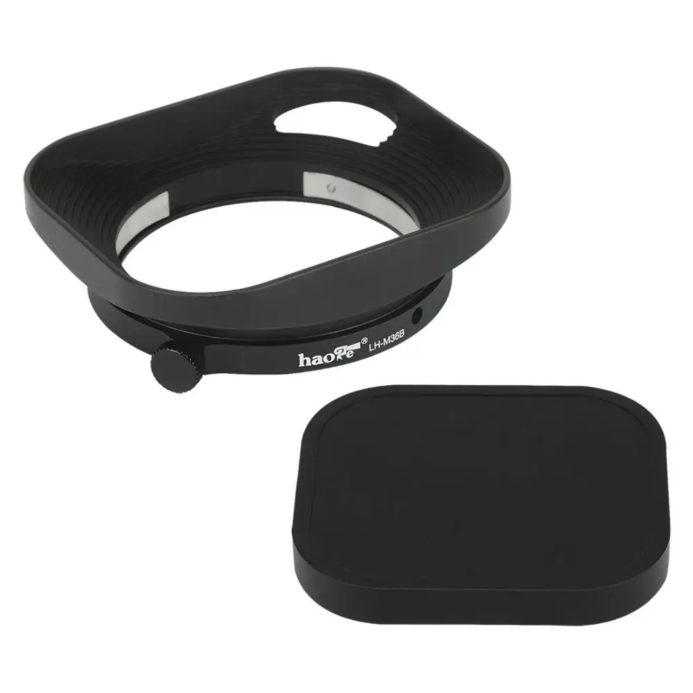 

Haoge LH-M36B Square Metal Lens Hood Hollow Out Designed with Cap for Leica Summicron 35mm f2,M 35mm f2 ASPH and Elmarit-M 28mm