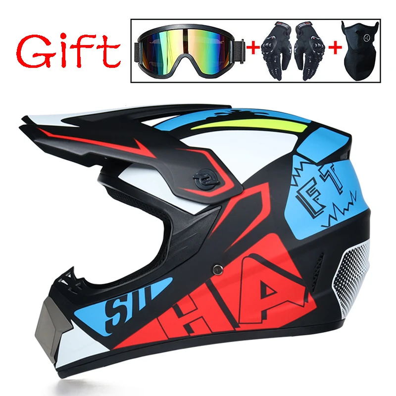 Moto cross внедорожный шлем moto Capacete moto Casco детский мотоциклетный шлем - Цвет: 1d