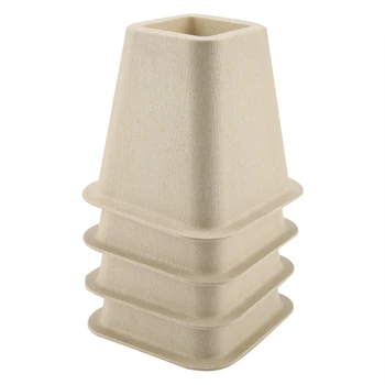 

4Pcs/set Imitation Porcelain Furniture Risers For Bed Chair Desk Table Risers Wood Floor Feet Protectors Furniture Risers Tool
