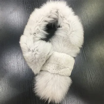 

100% Real Fox Fur Scarf Winter Nature Fox Fur Collar Women Real Fur Furry Collar Fashion Ladies Fur Shawl