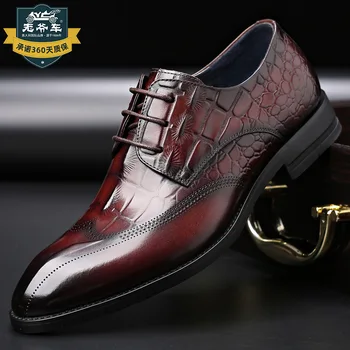 

shoes spring and summer 2020 new men's Korean formal wear British fashion pointed leather shoes men's wedding shoes