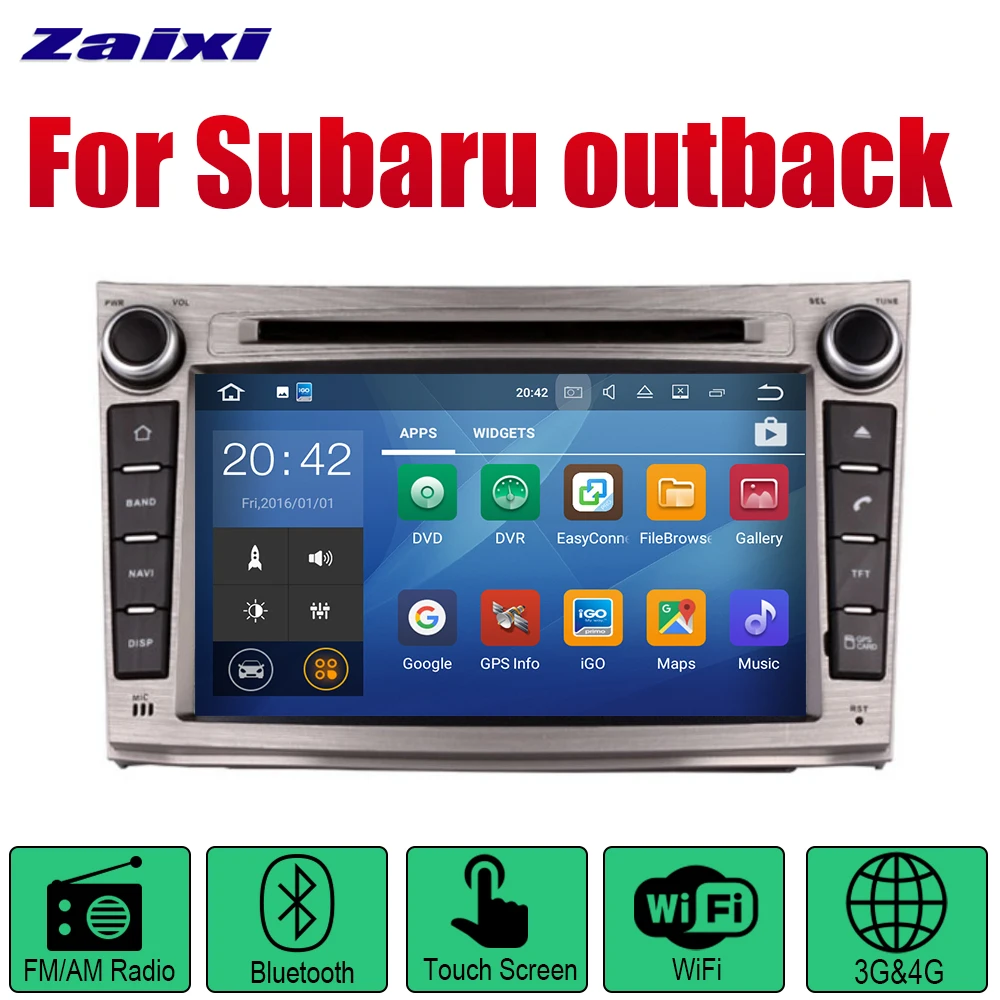 Perfect ZaiXi Android Car GPS DVD Navi for Subaru outback Legacy 2009~2017 player Navigation WiFi Bluetooth Mulitmedia system audio 1