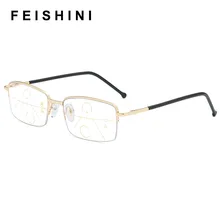 Прогрессивные многофокусные очки для чтения, мужские очки с переходом, анти-синий светильник, очки для дальнозоркости, Reade