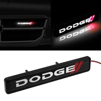 

Car sticker front hood grille emblem LED decorative lights for Dodges Challenger RAM 1500 charger Avenger caliber Nitro
