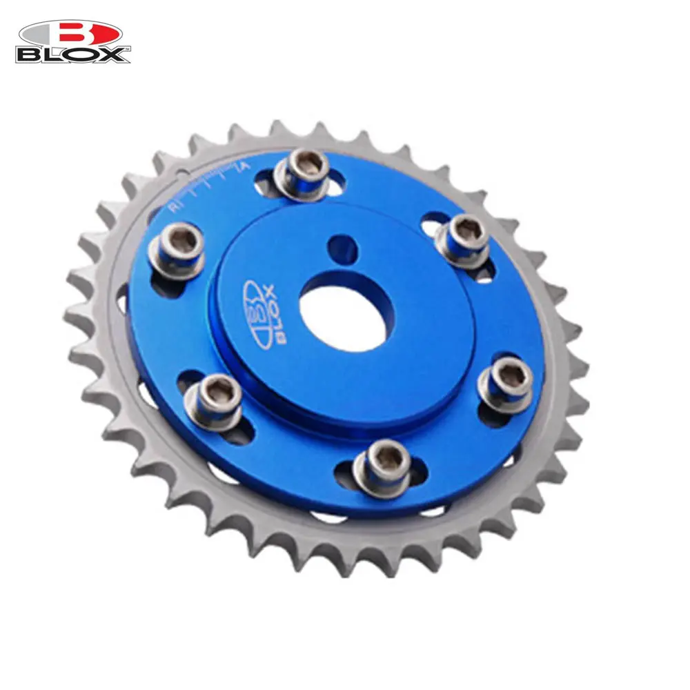 Blox 2Pcs Adjustable Cam Gears Timing Gear pulley kit For Nissian engine S13 SR20DE / T Inlet and Exhaust EP-CGSR20-BL