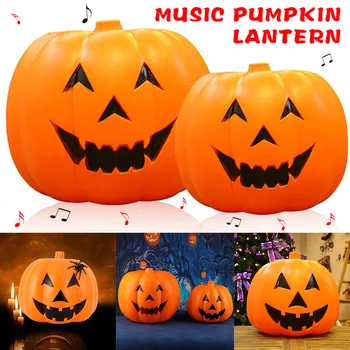 

Halloween Music Pumpkin Lighting Lantern Sound Control Pumpkin Lamp Light Party Home Decor 02