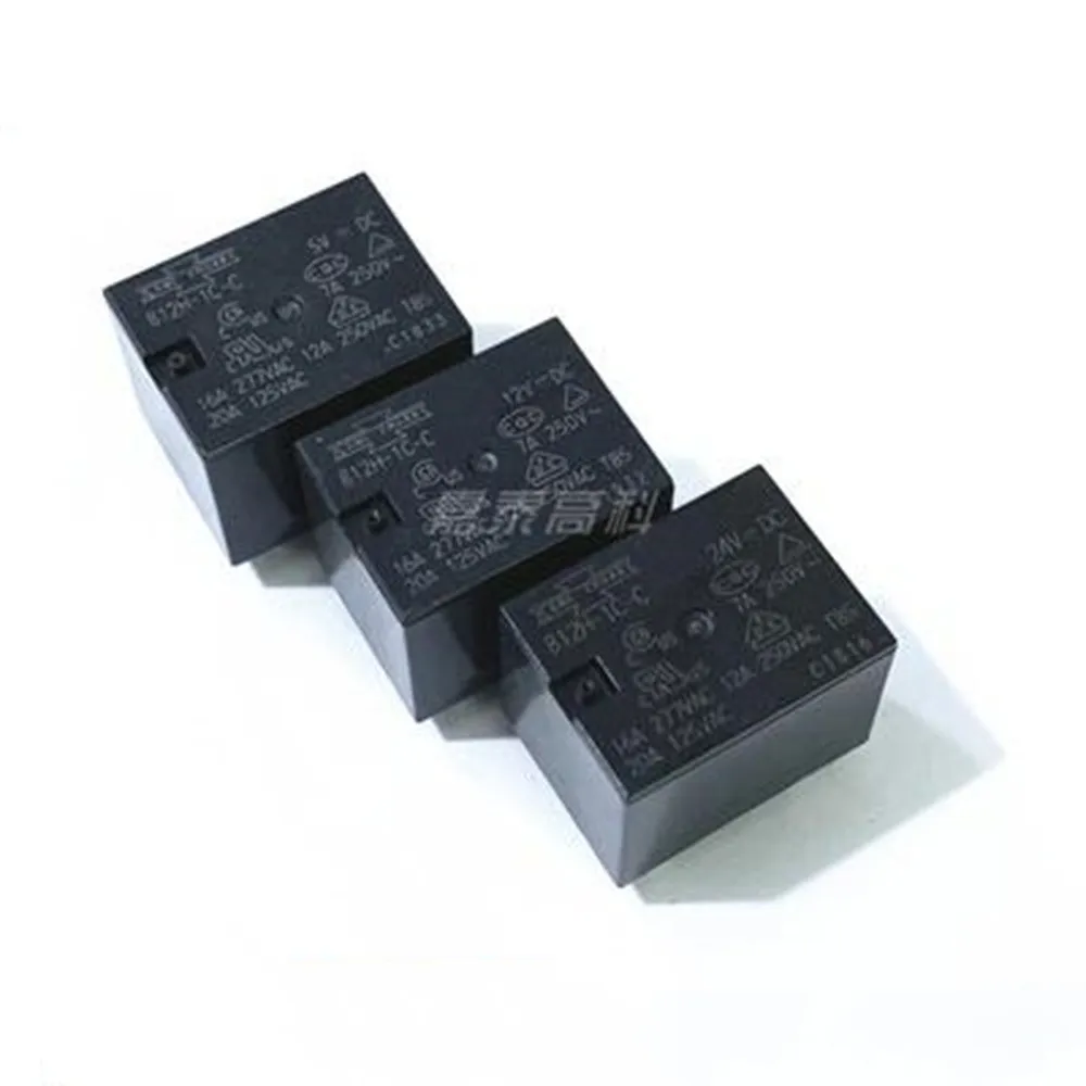 

10PCS/LOT 100% New Relay 812H-1C-C-12VDC 812H-1C-C-24VDC 812H-1C-C-5VDC 812H 1C C 12V 812H-1C-C DC24V 5PINS 12A 5V 12V 24V