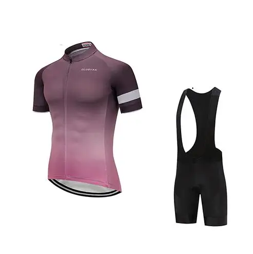 Jersey and Pants Мужская Летняя велосипедная одежда велосипедная Джерси нагрудник короткий комплект Pro велосипедная одежда ретро-одежда мужской костюм Спортивное платье mtb форма комплект - Цвет: Jersey and Pants