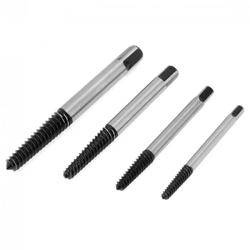

5 PCS Damaged Bolt Remover Screw Extractor Guide Drill Bits With Holder Frame US