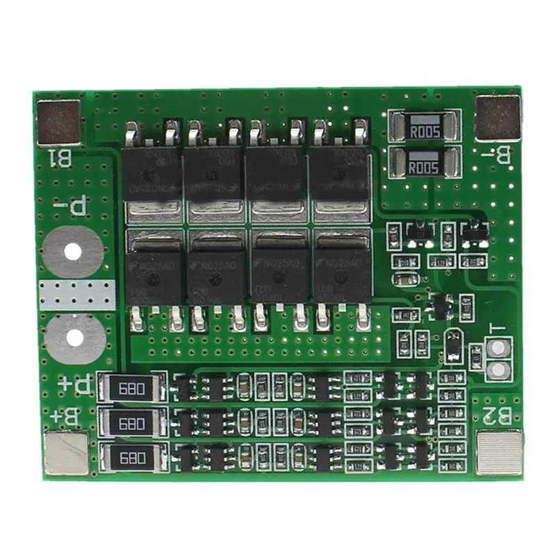 

Hot 3 String 12v Lithium Battery Protection Board 11.1v 12.6v With Equalization 25a Over-current Over-charge Delay Self-recovery