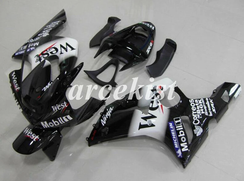 Комплект обтекателей для мотоцикла ABS, подходит для kawasaki Ninja ZX6R 636 2003 2004 6R 03 04 ZX-6R