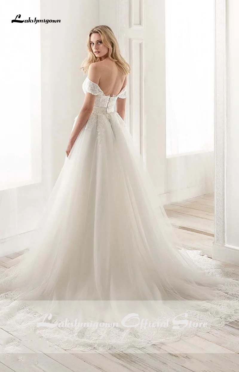 Lakshmigown Boho накладное украшение для свадебного платья кружевные свадебные платья из фатина Съемная юбка длинное свадебное платье 2020 Vestido De Noiva