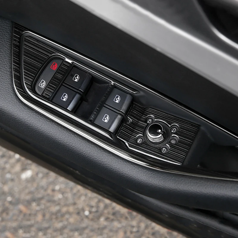 Gelinsi для Audi A4 A5 S4 S5 B9 авто для панели управления окон Лифт рамка для переключателей, крышка, накладка Стикеры интерьерные аксессуары