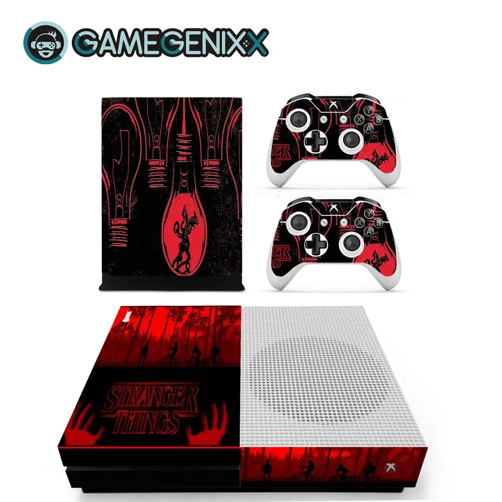 GAMEGENIXX Кожа Наклейка виниловая оберточная Крышка для Xbox One Slim консоли и 2 контроллеров-ужас крови
