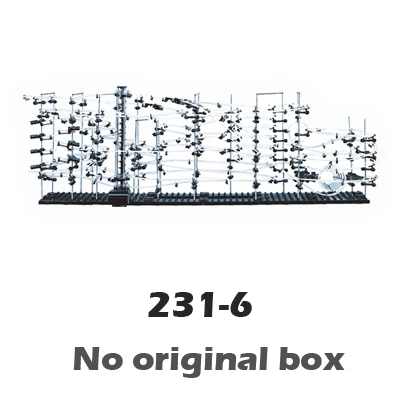 231 6 no box 6000cm Rail Level 6 Marble Run Maze Roller Coaster Electric Elevator Model Building Boy STEM Learning Toy Rolling ball Sculpture - Цвет: 231 6 no box