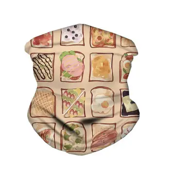 

2020 trend magic turban cartoon food men's women's hand strap windproof full face mask neck sleeve multifunctional scarf