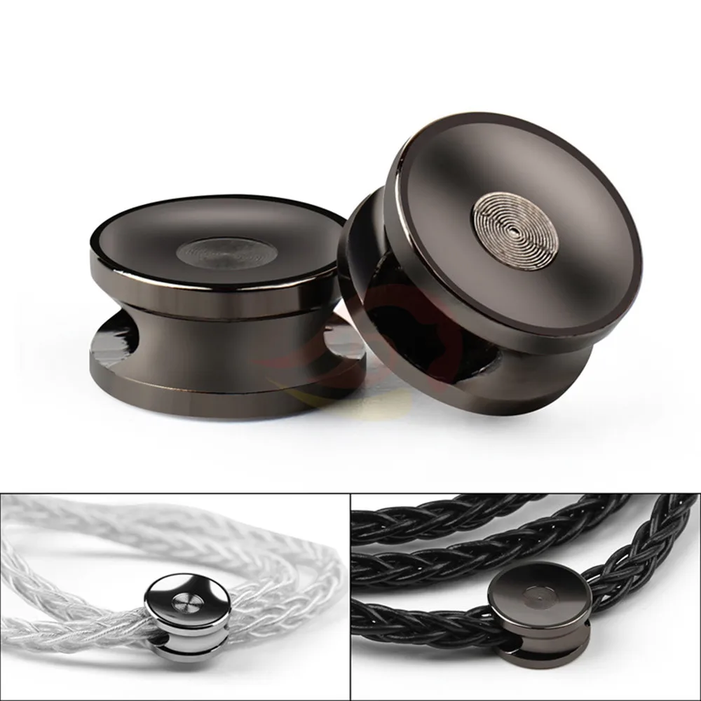 10set Headset Connector Earphone Splitter Slider Y Dual Headphone Jack Aluminum Alloy Audio Adapter Plug DIY Black Silver
