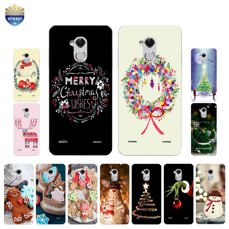 Чехол для ZTE Blade V7 Lite V8 телефона Nubia Z17 Mini чехол A1 C880U мягкий из ТПУ с рождественским