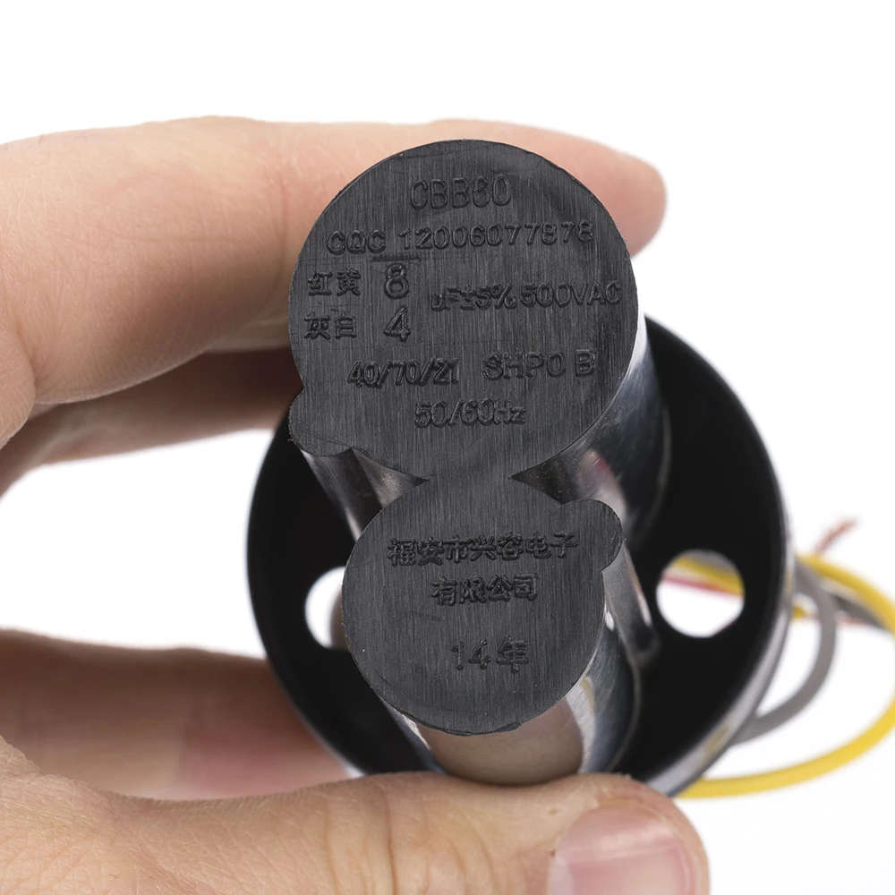 washing machine ac capacitor CBB60 double starting capacitor motor start film 5+3uf 450v laundry machine spare parts