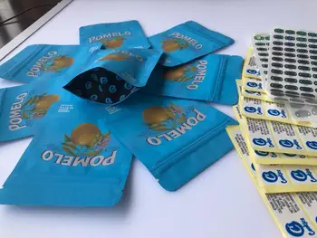 

Cookies Pomelo Blue Bags Childproof Bags Sf California 3.5g Mylar Bags Hologram Stickers And Back Label wMNQH