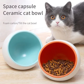 

Luxury Cat Feeder Bowl Exquisite Beautiful Ceramics Cat Food Bowls