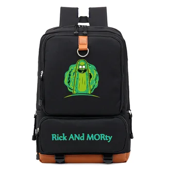 

Backpack Anime Rick and Morty Backpack School Bags Teenagers Laptop Shoulders Bag Bookbags Men Travel USB Bags Women Men Cartoon