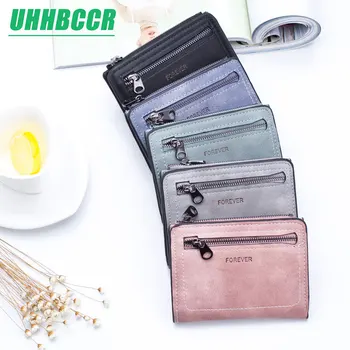 

Women'S Wallets Small Mini Safe Money Bag ID Credit Card Holder Coin Purse Solid Carteira Mulheres Wallet Female Coin F399