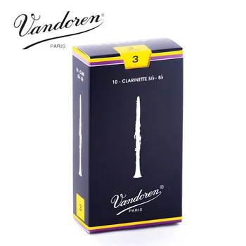

Bb Clarinet Reeds Box of 10 Pieces Vandoren Traditional Reeds for Clarinet Strength 2.5# 3.0# Musical Instrument Accessories