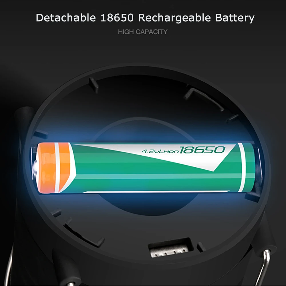 Solar Power Bank Rechargeable Lamp Torch Lantern Camping Light Outdoor Lighting 18650 Camping Light Rechargeable Torches Camping